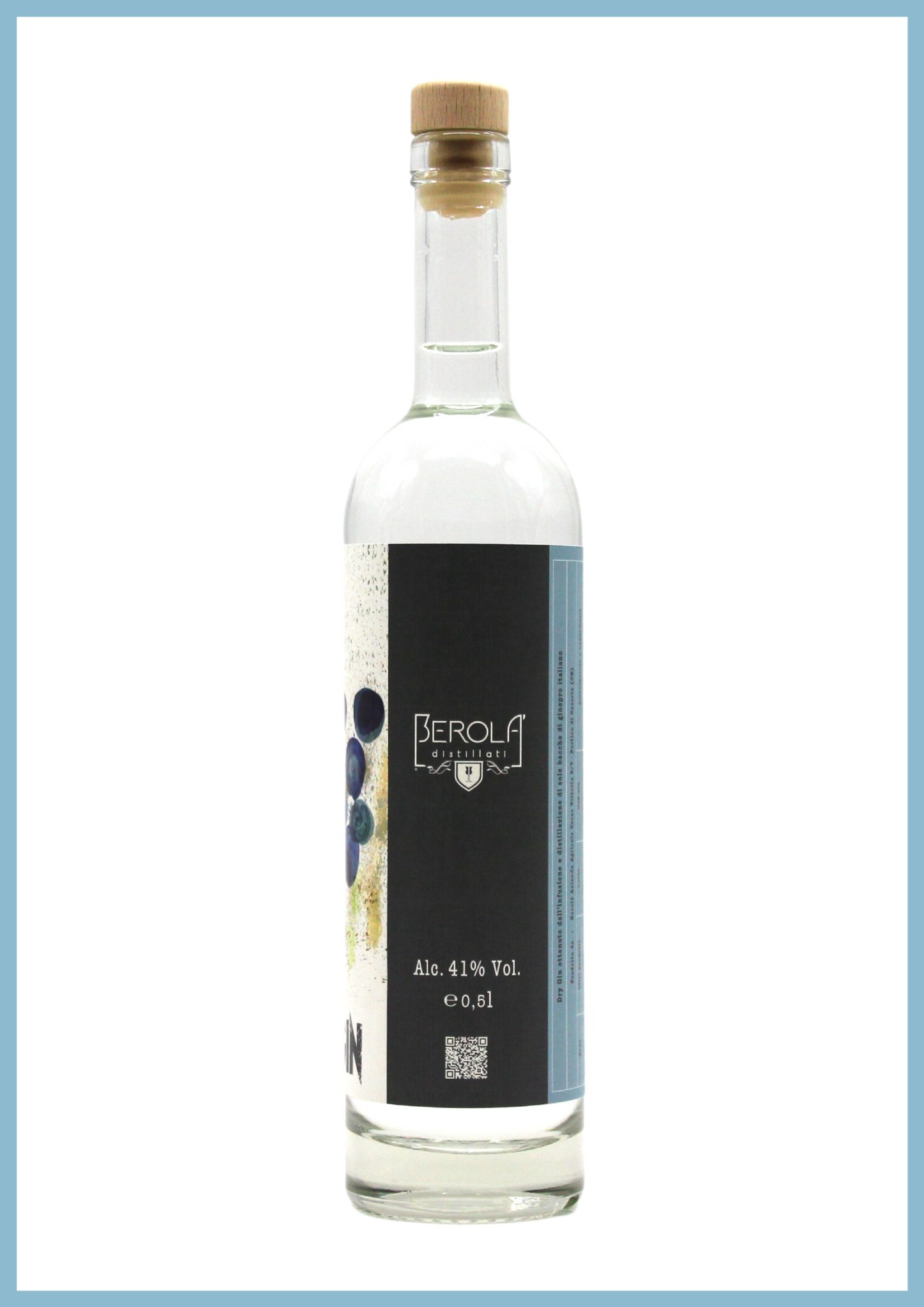 bottiglia di B•GIN un gin artigianale 100% ginepro