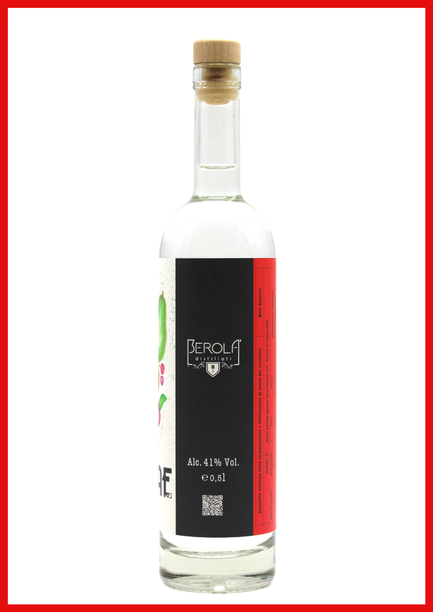 bottiglia di B•VITAE Mela Annurca acquavite di frutta artigianale 100% italiana