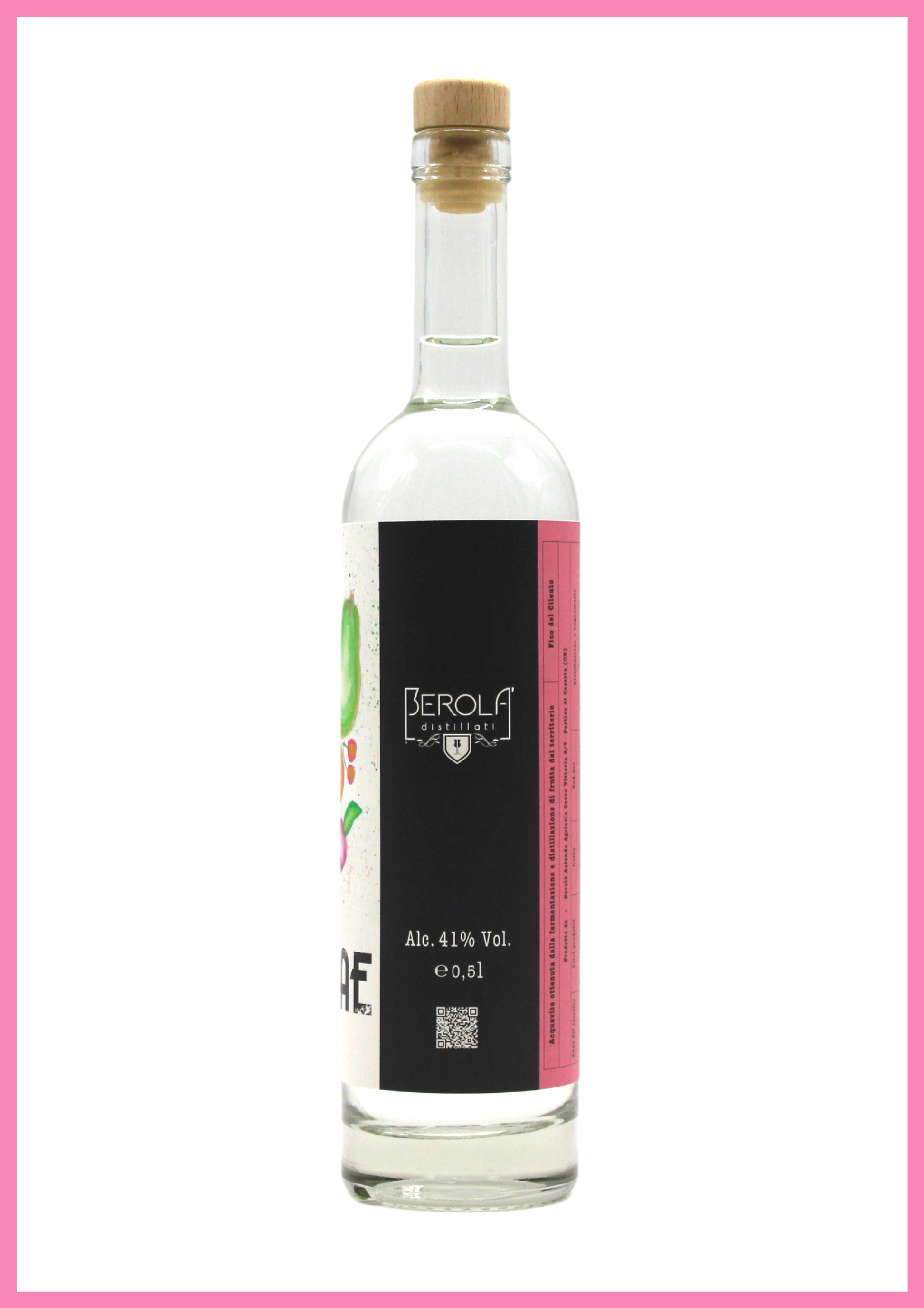 bottiglia di B•VITAE Fico del Cilento acquavite di frutta artigianale 100% italiana 