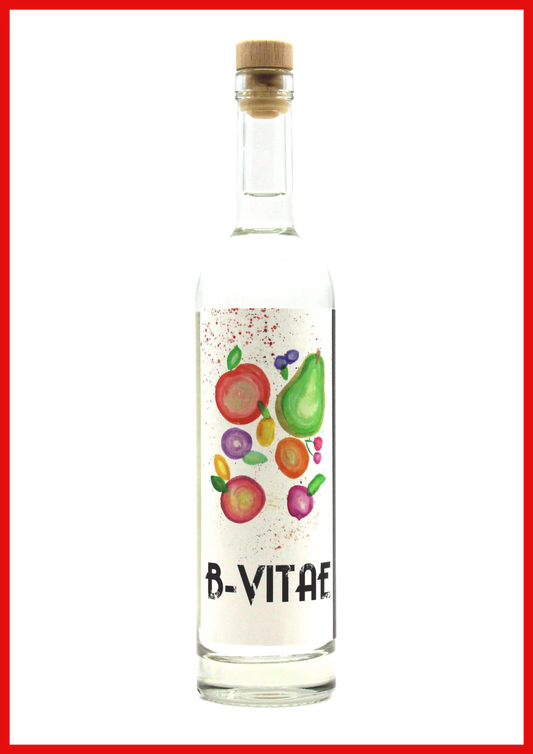 bottiglia di B•VITAE Mela Annurca acquavite di frutta artigianale 100% italiana 