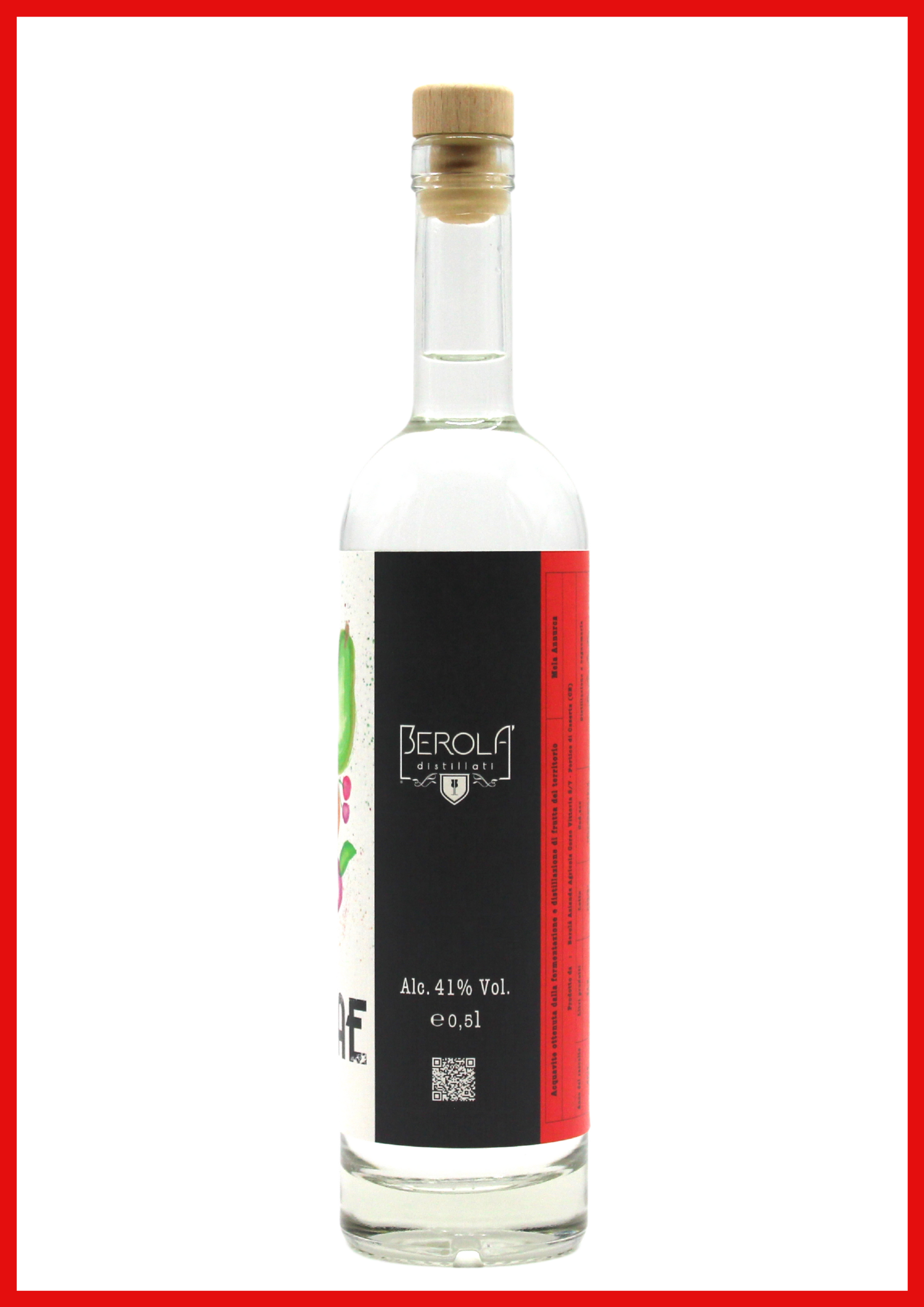 bottiglia di B•VITAE Mela Annurca acquavite di frutta artigianale 100% italiana 