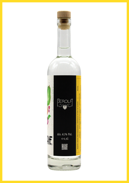 bottiglia di B•VITAE Percoca acquavite di frutta artigianale 100% italiana 